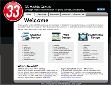 Tablet Screenshot of 33mediagroup.com